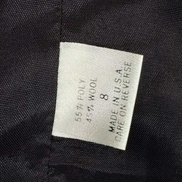 Vintage Tahari Wool Blend Notch Collar Trench Coat Women's 8 - Picture 16 of 16